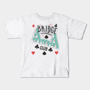 Bridge Club Design White Kids T-Shirt